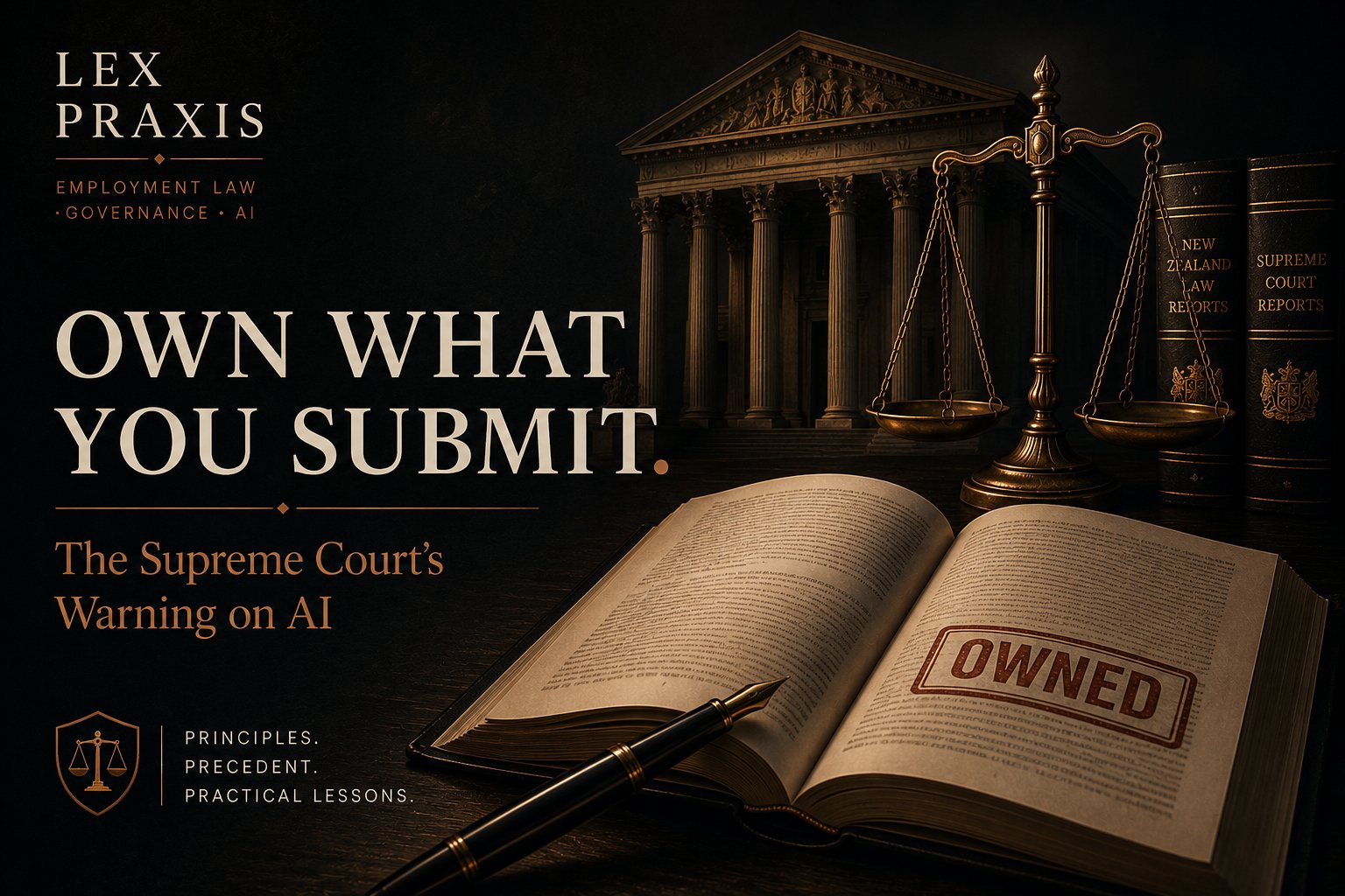 You Own What You Submit — The Supreme Court's Warning on AI — Lex Praxis