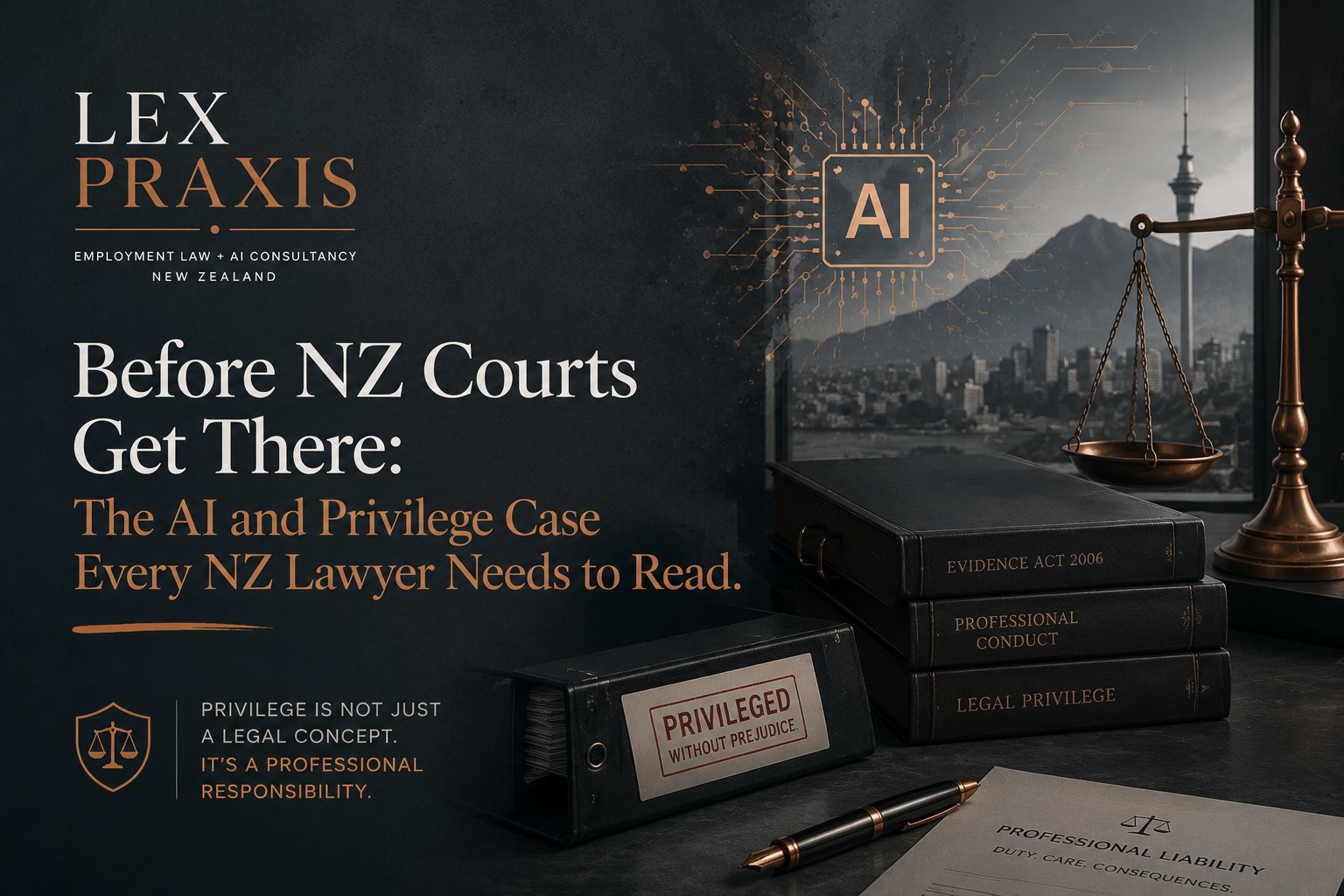 Lex Praxis — Before NZ Courts Get There: The AI and Privilege Case Every NZ Lawyer Needs to Read
